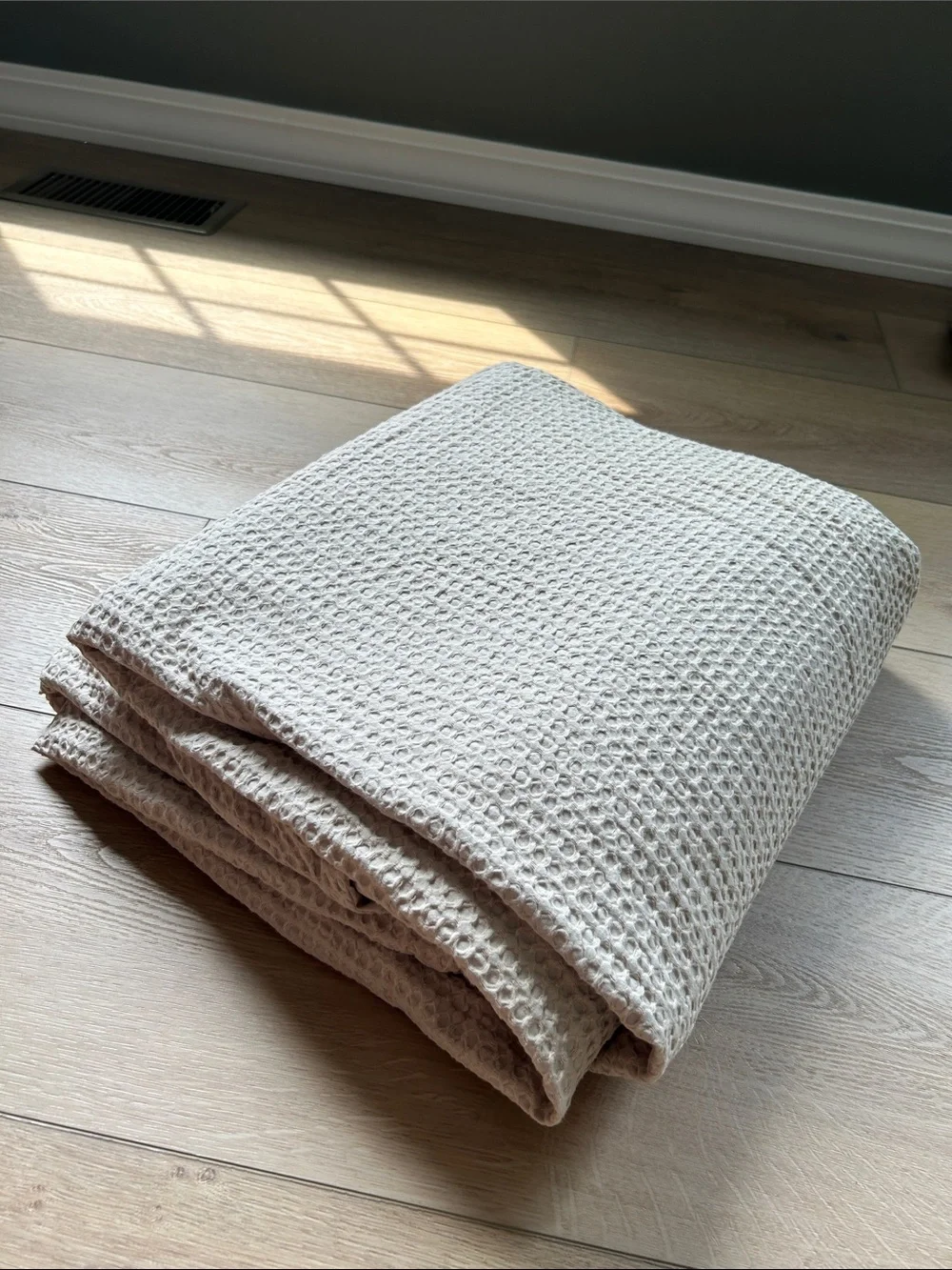 Quince King Sand Organic Lux Honeycomb Organic Duvet cover